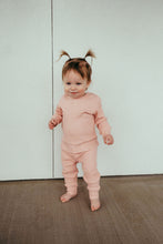 Load image into Gallery viewer, Ribbed Long Sleeve Set, Peony Pink