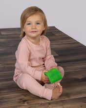 Load image into Gallery viewer, Ribbed Long Sleeve Set, Peony Pink